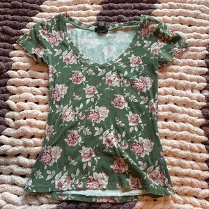 Floral T-Shirt Wet Seal